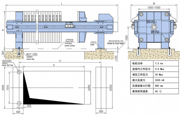 板框壓濾機(jī)原理圖